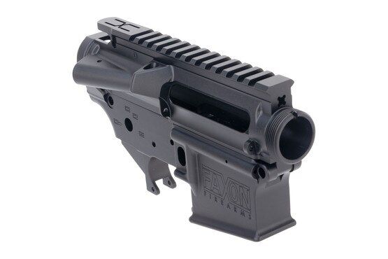 Faxon Firearms Forged AR15 receiver set in black anodized finish